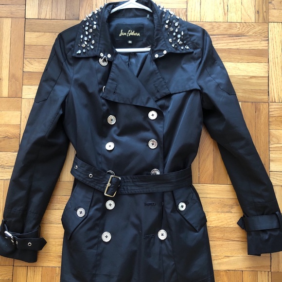 Sam Edelman Studded Collar Trench Coat - Picture 3 of 4
